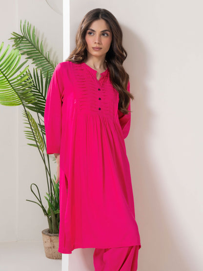 2 Piece Viscose Suit-Dyed (Pret)