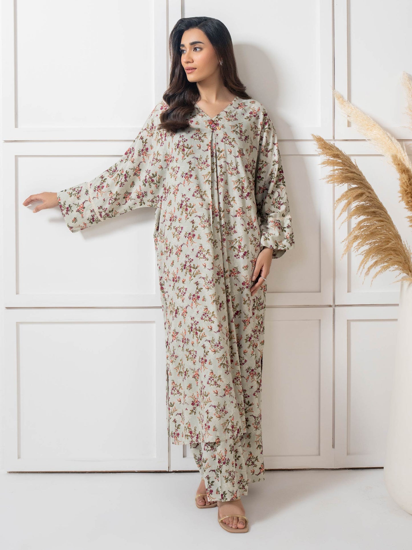 2 Piece Viscose Suit Printed (Pret)