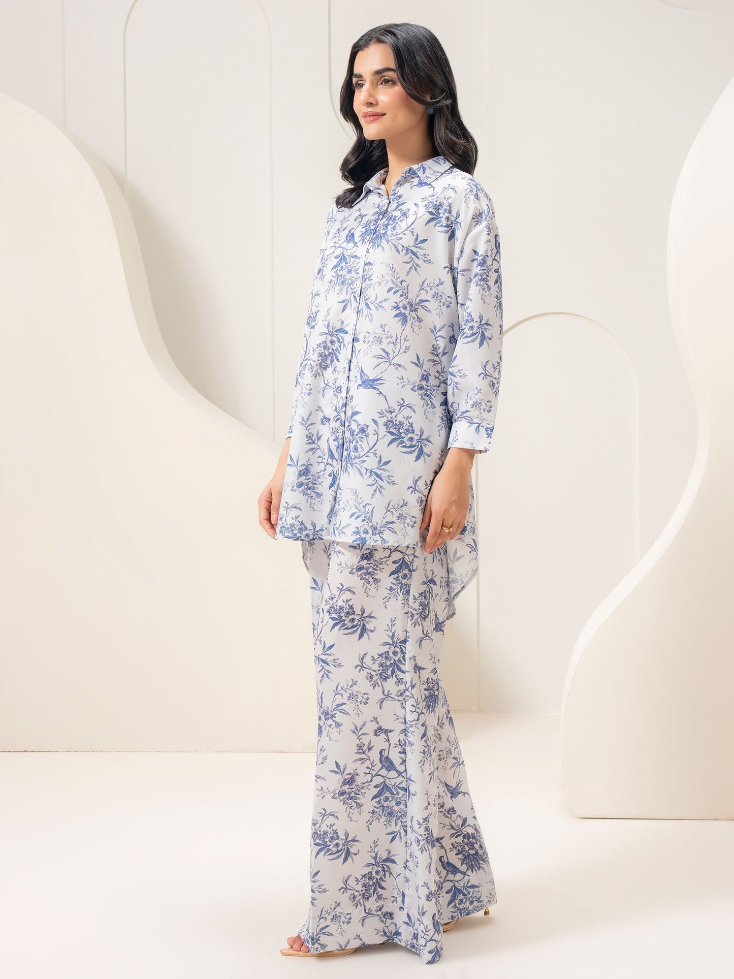 Lawn Co-ord Set-Printed (Pret)