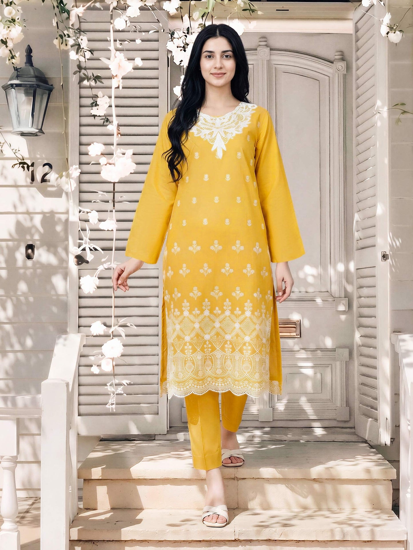 2 Piece Lawn Suit- Embroidered (Pret)  DANIAL