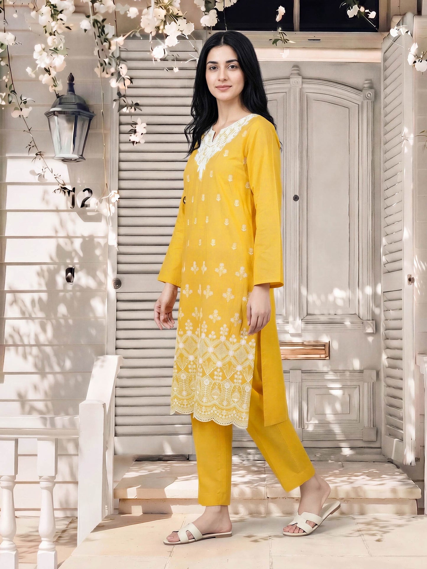 2 Piece Lawn Suit- Embroidered (Pret)  DANIAL