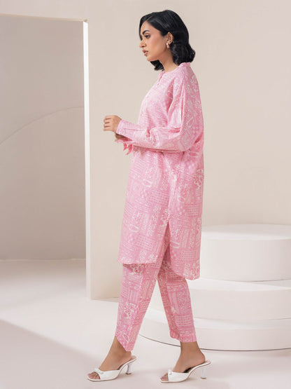 Lawn Co-ord Set-Printed (Pret)
