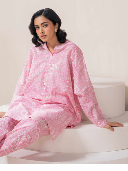 Lawn Co-ord Set-Printed (Pret)