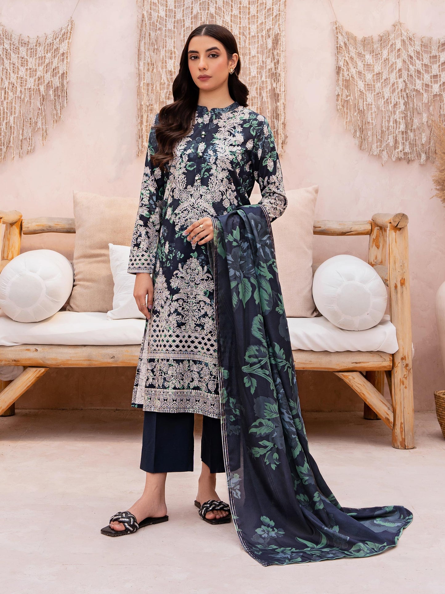 3 Piece Lawn Suit-Printed (Unstitched)