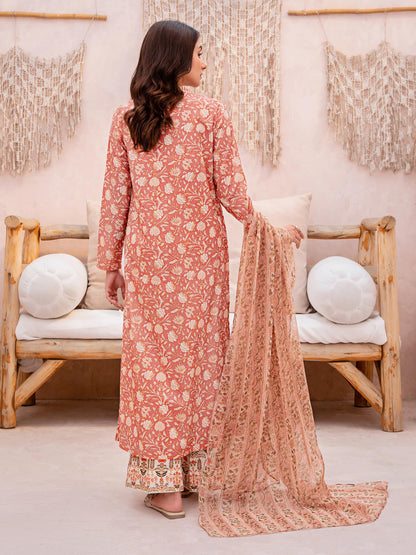 3 Piece Lawn Suit-Printed (Unstitched)