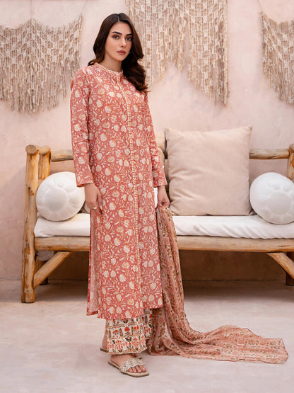 3 Piece Lawn Suit-Printed (Unstitched)