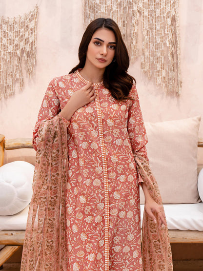 3 Piece Lawn Suit-Printed (Unstitched)