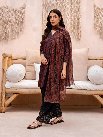 3 Piece Lawn Suit-Printed (Unstitched)