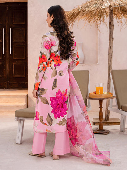 3 Piece Lawn Suit-Printed (Unstitched)
