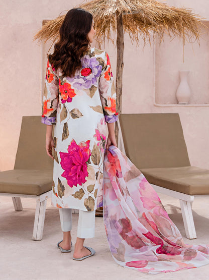 3 Piece Lawn Suit-Printed (Unstitched)