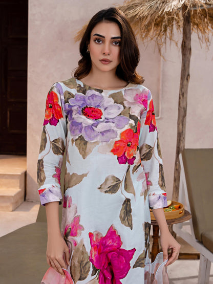 3 Piece Lawn Suit-Printed (Unstitched)