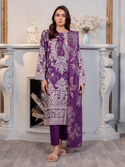 3 Piece Lawn Suit-Printed (Unstitched)