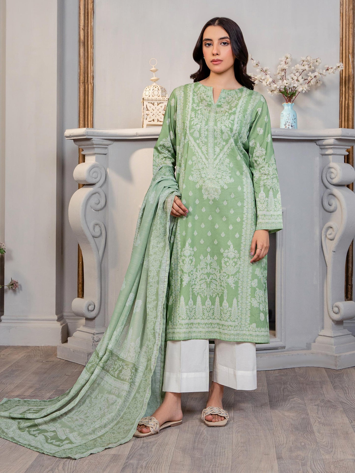 2 Piece Lawn Suit-Paste Print(Unstitched)