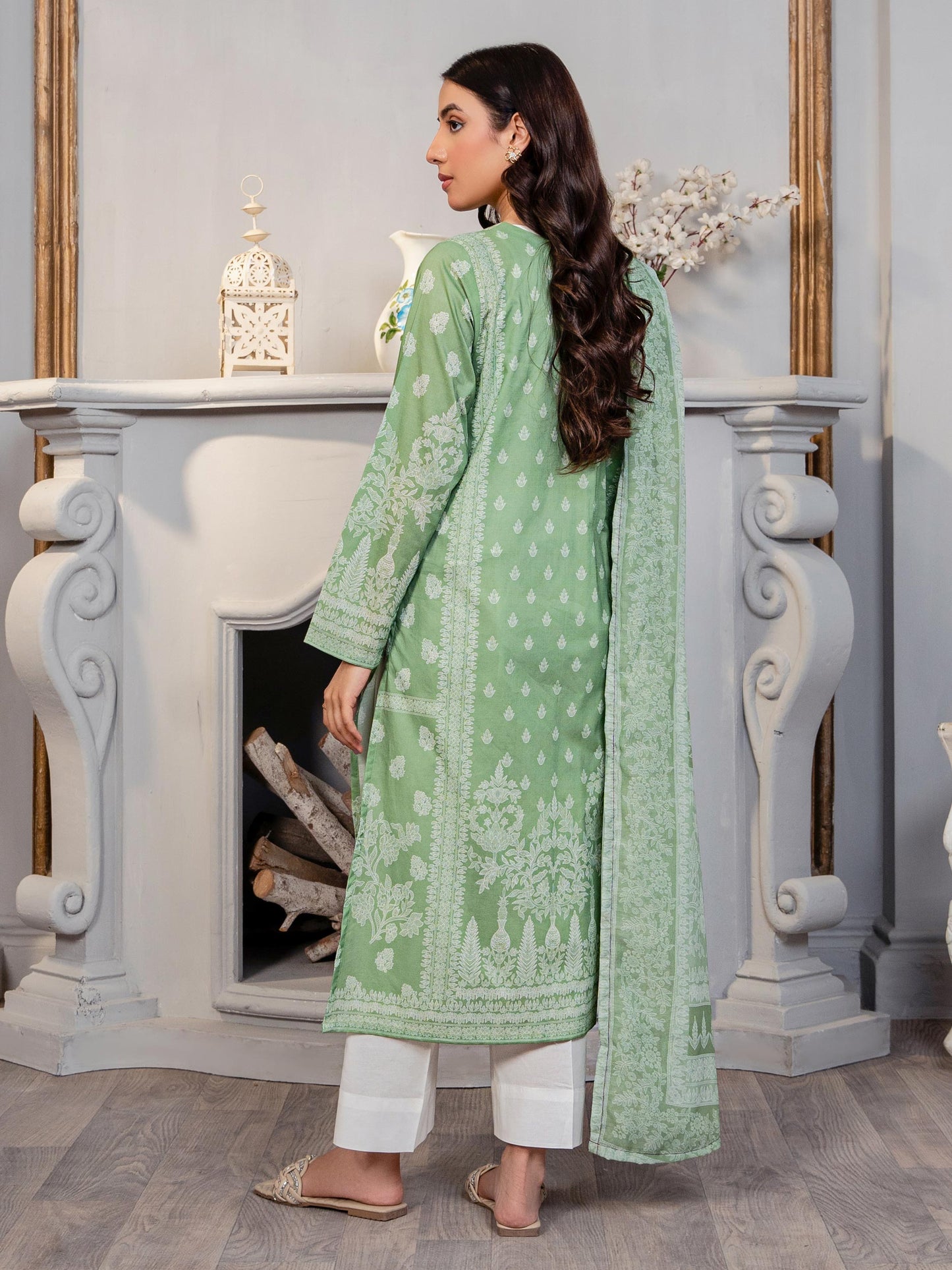 2 Piece Lawn Suit-Paste Print(Unstitched)