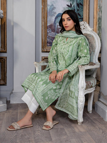 2 Piece Lawn Suit-Paste Print(Unstitched)
