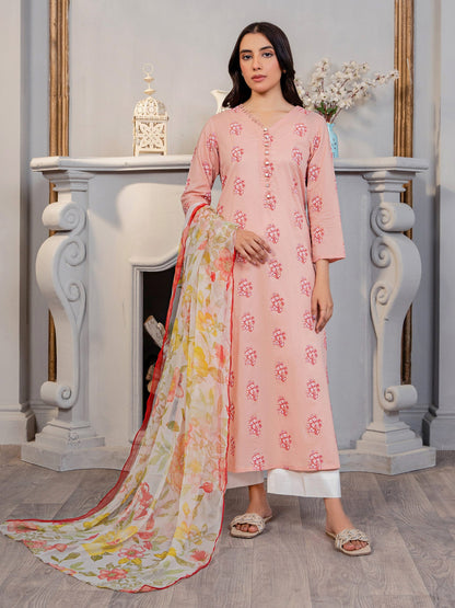 2 Piece Lawn Suit-Emboss Print (Unstitched)