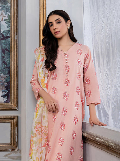 2 Piece Lawn Suit-Emboss Print (Unstitched)