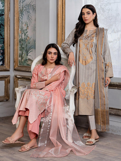 3 Piece Lawn Suit-Paste Print (Unstitched)