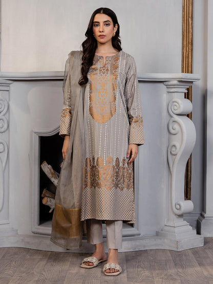 3 Piece Lawn Suit-Paste Print (Unstitched)