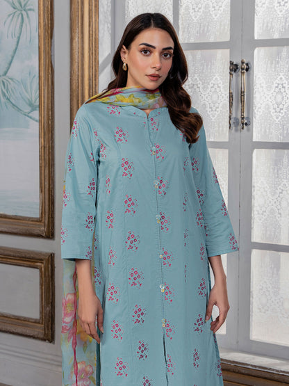 2 Piece Lawn Suit-Emboss Print (Unstitched)