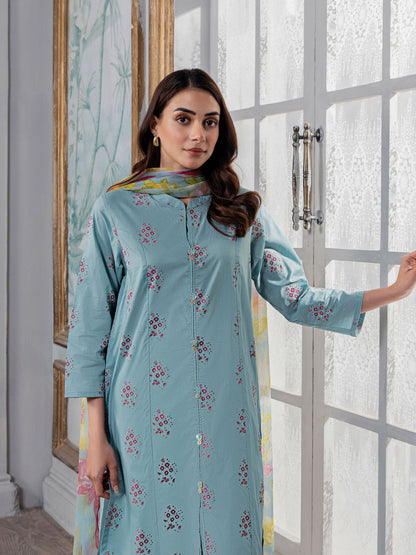 2 Piece Lawn Suit-Emboss Print (Unstitched)
