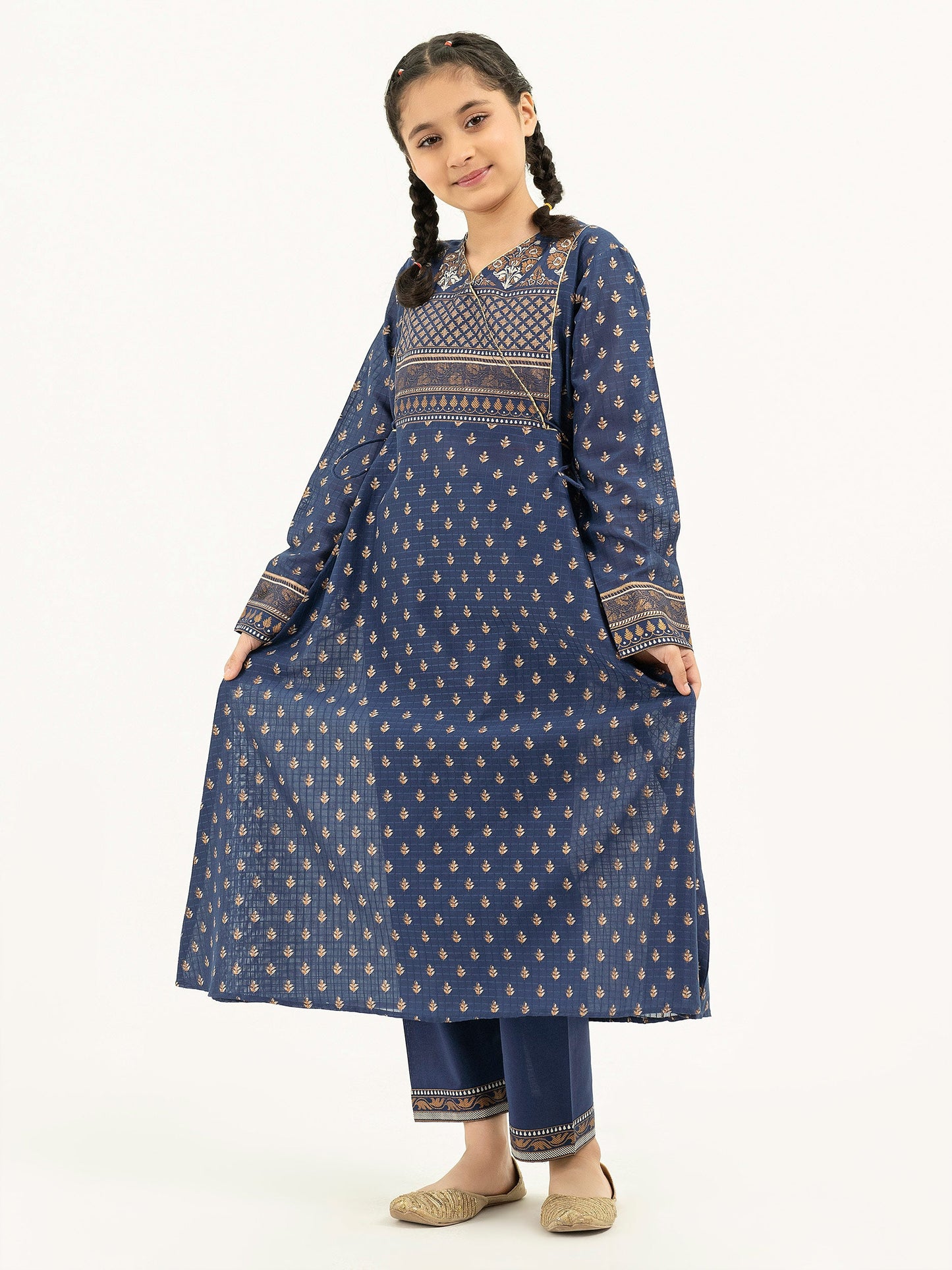 2 Piece Lawn Suit-Pasted (Pret)