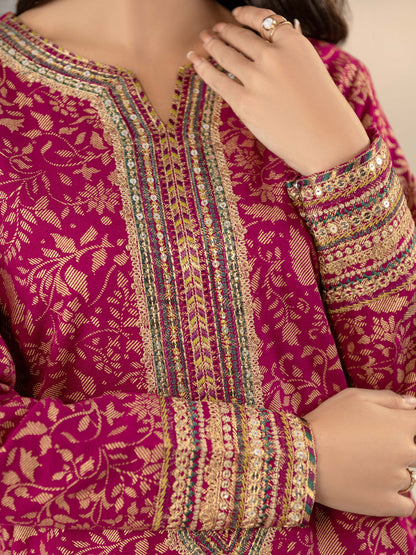 2 Piece Khaddar Suit-Embroidered(Unstitched)