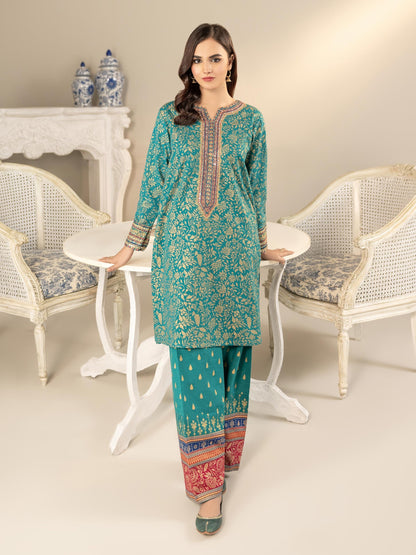 2 Piece Khaddar Suit-Embroidered(Unstitched)