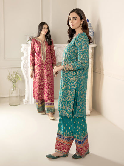 2 Piece Khaddar Suit-Embroidered(Unstitched)