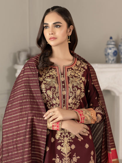 2 Piece Winter Cotton Suit-Embroidered(Unstitched)