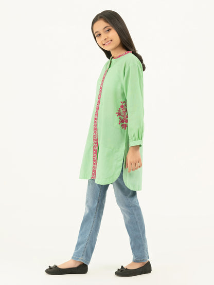 Texture Lawn Shirt-Embroidered (Pret)