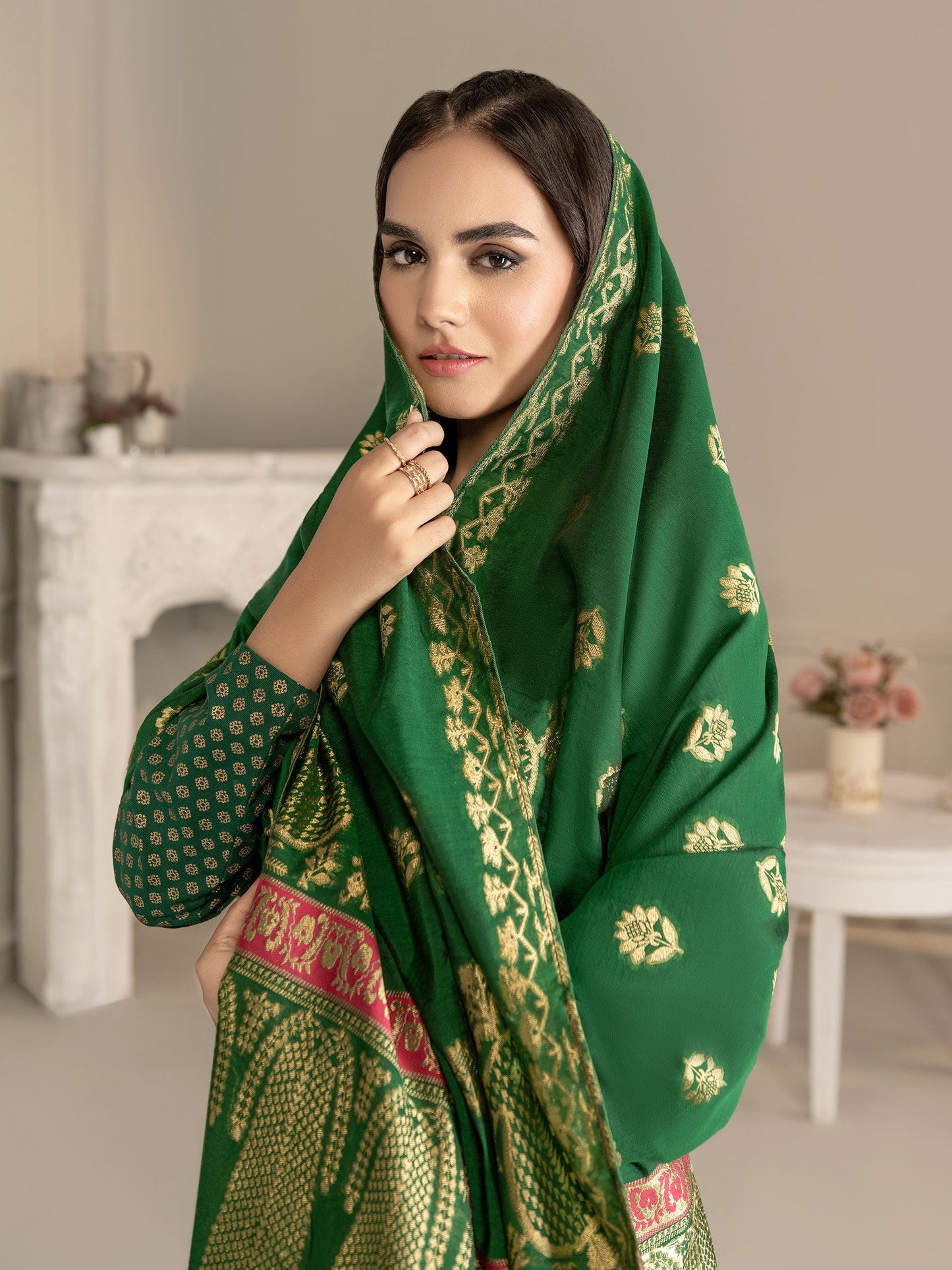 3 Piece Khaddar Suit-Embroidered(Unstitched)