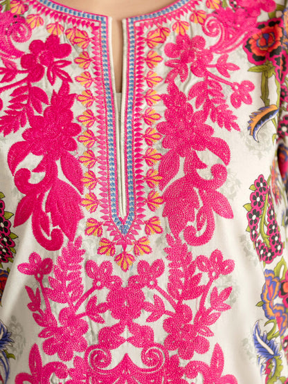 2 Piece Winter Cotton Suit-Embroidered(Unstitched)