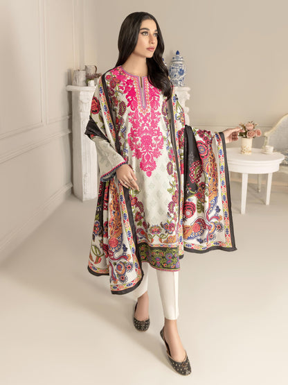 2 Piece Winter Cotton Suit-Embroidered(Unstitched)
