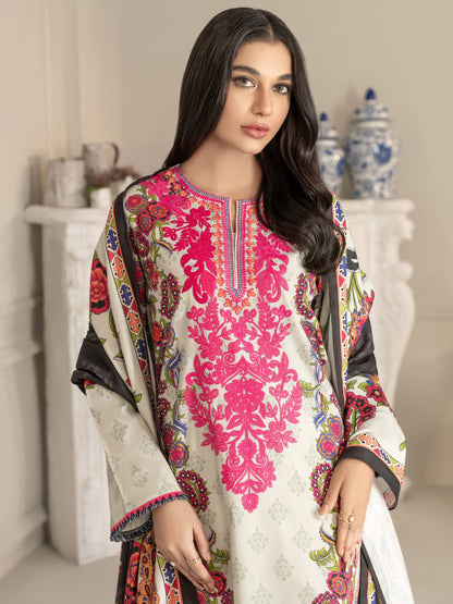 2 Piece Winter Cotton Suit-Embroidered(Unstitched)