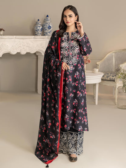 3 Piece Khaddar Suit-Embroidered(Unstitched)