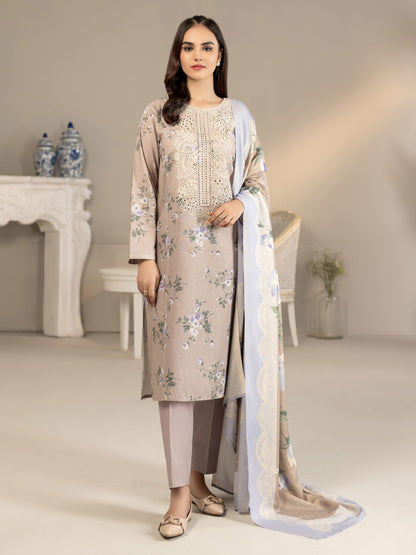 3 Piece Khaddar Suit-Embroidered(Unstitched)