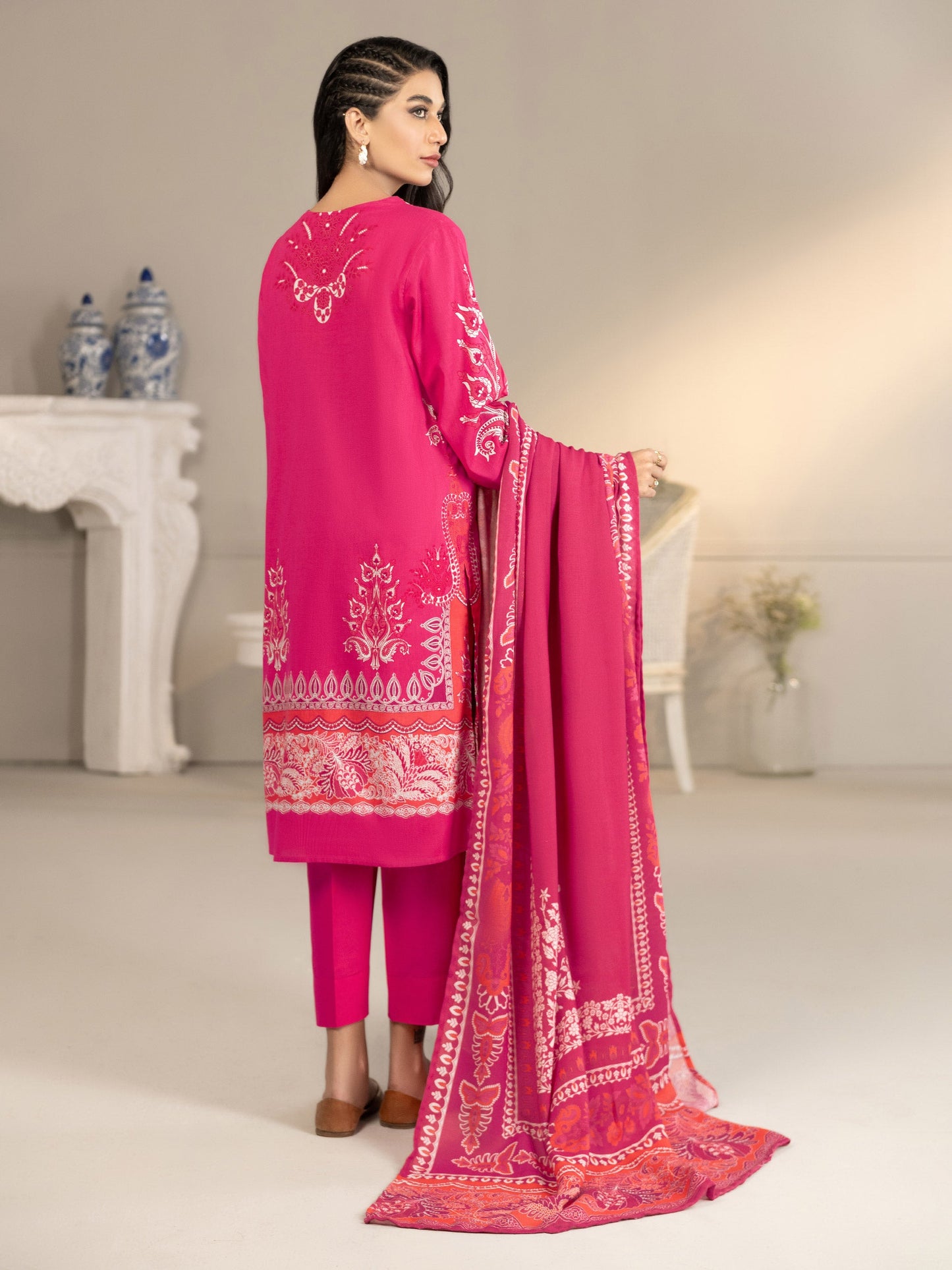 3 Piece Khaddar Suit-Embroidered(Unstitched)