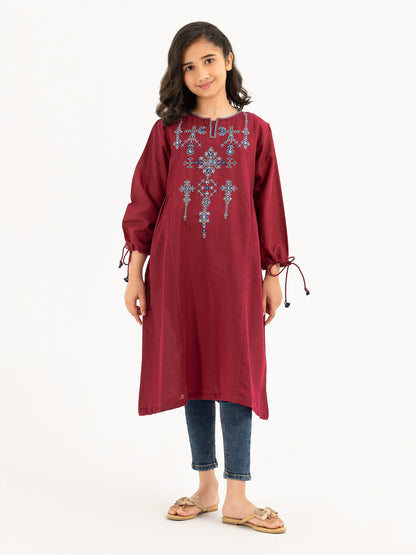 Texture Lawn Shirt-Embroidered (Pret)