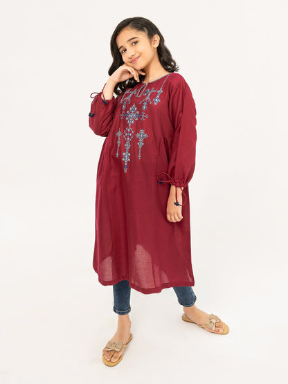 Texture Lawn Shirt-Embroidered (Pret)