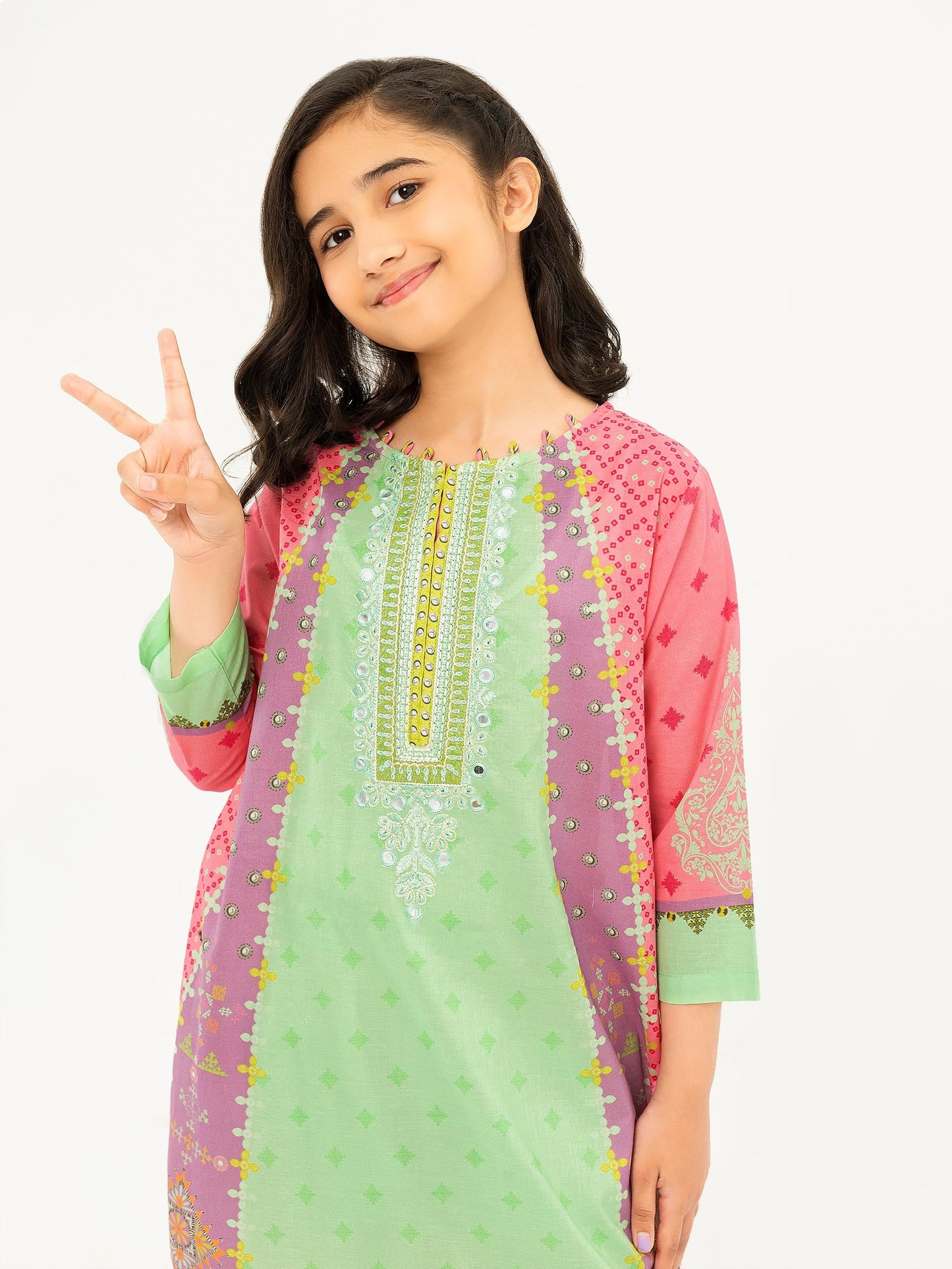 Raw Lawn Shirt-Embroidered (Pret)