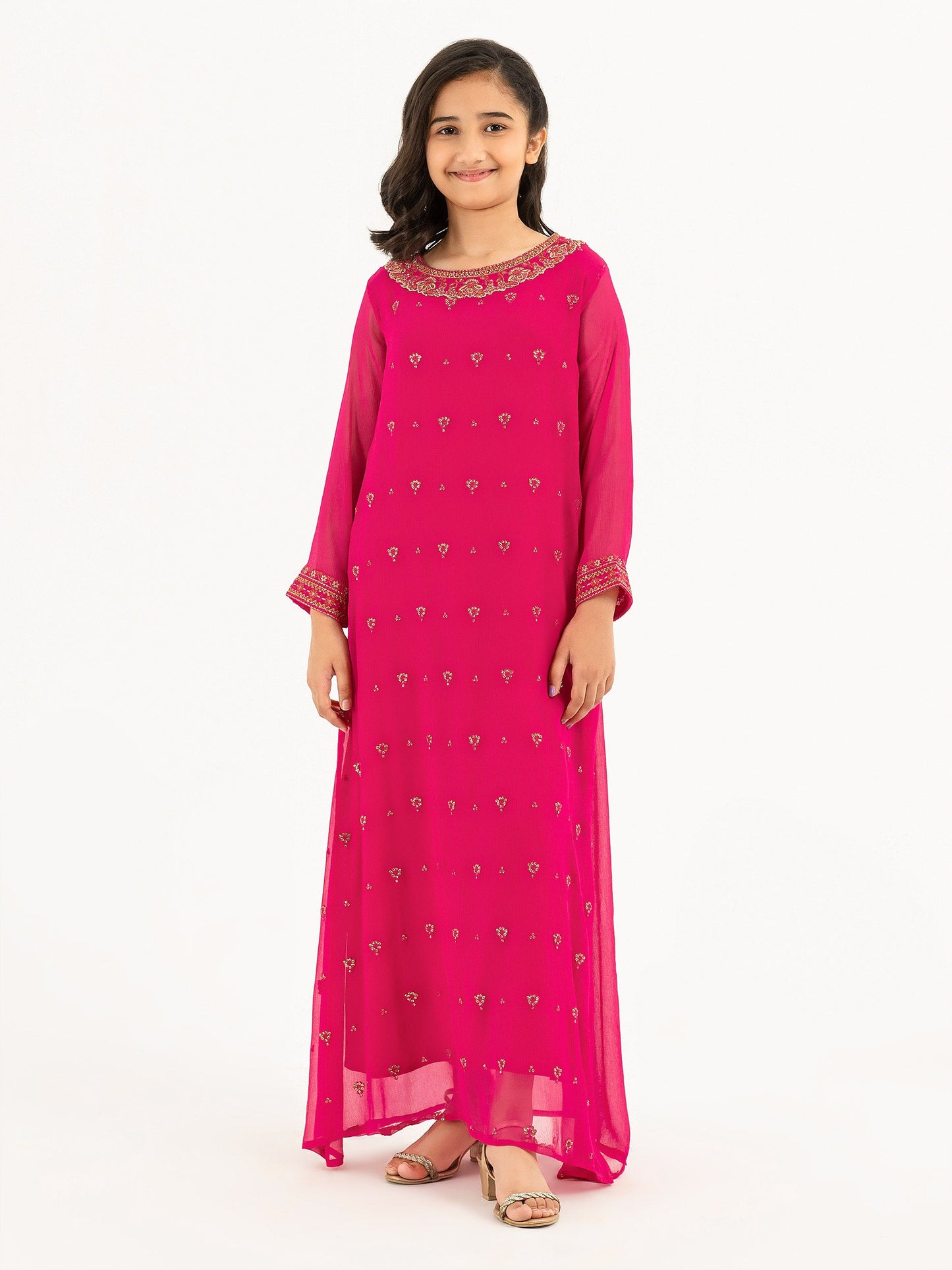 Chiffon Shirt-Embroidered (Pret)