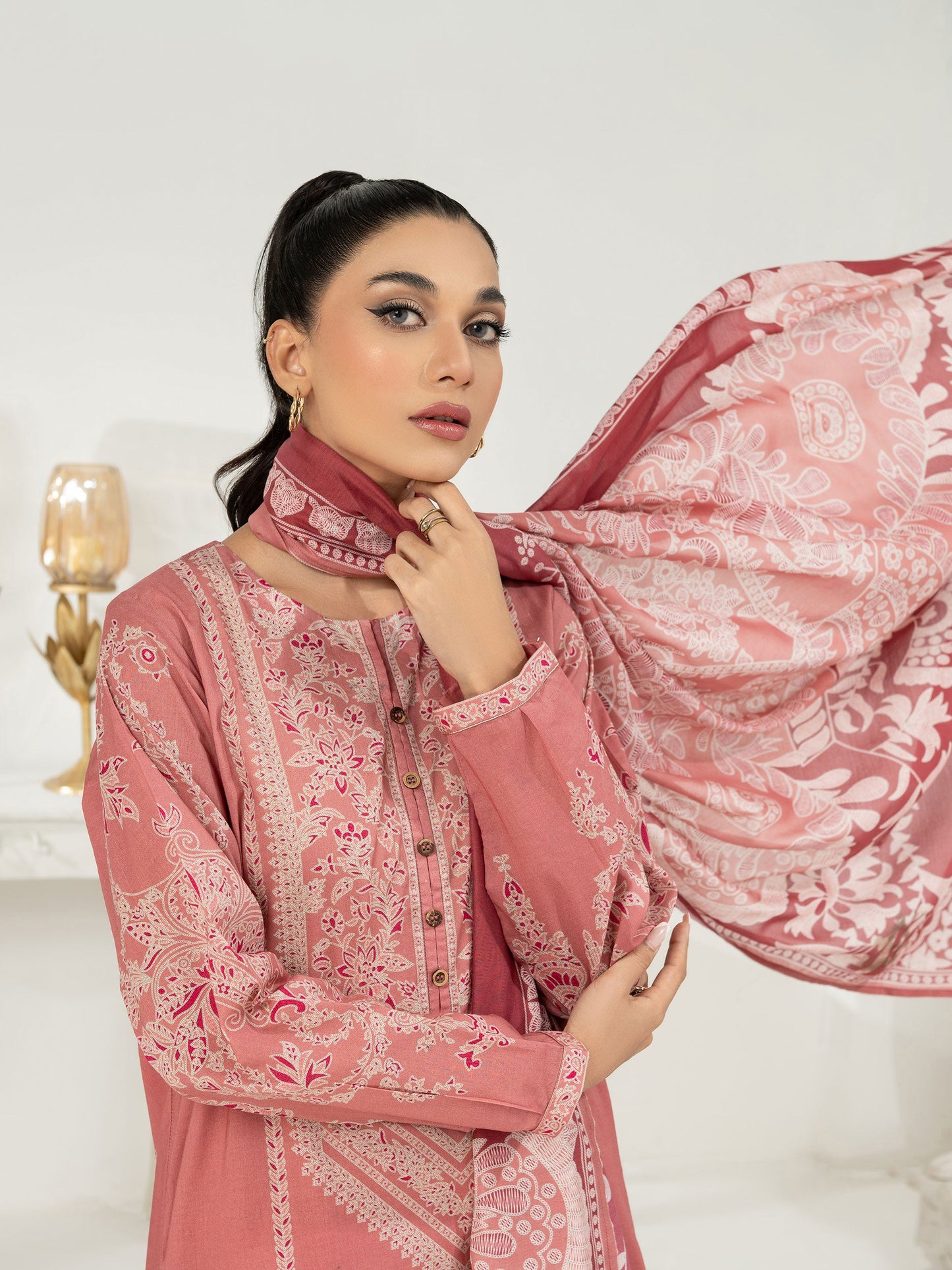 3 Piece Lawn Suit-Printed (Unstitched)