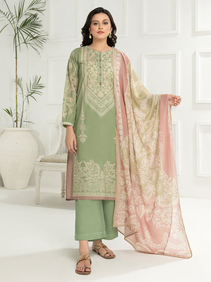 3 Piece Lawn Suit-Printed (Unstitched)