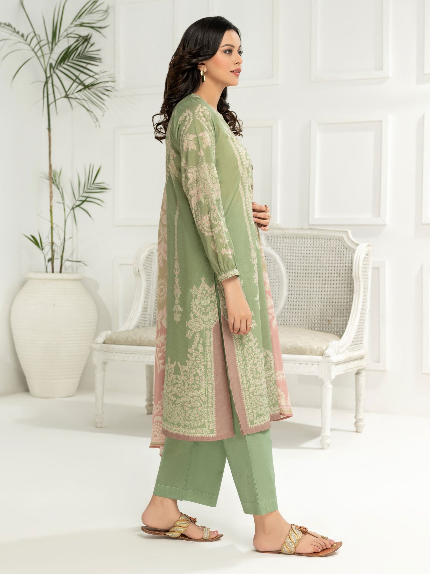 3 Piece Lawn Suit-Printed (Unstitched)