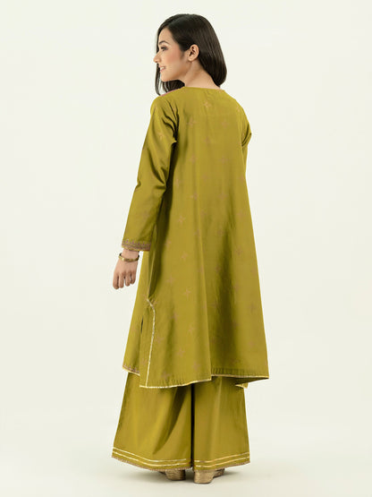 2 Piece Jacquard Suit-Embellished (Pret)