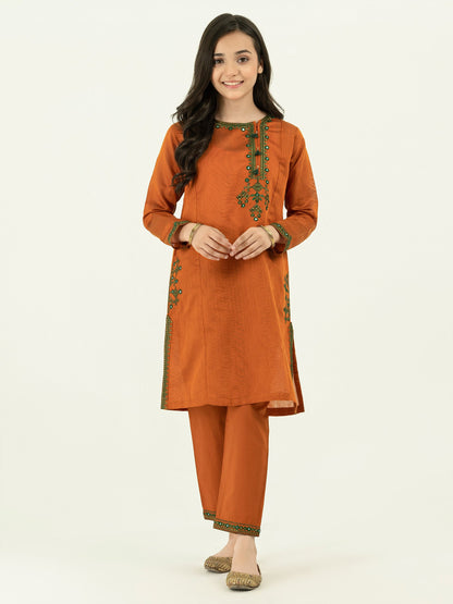 2 Piece Net Suit-Embellished (Pret)