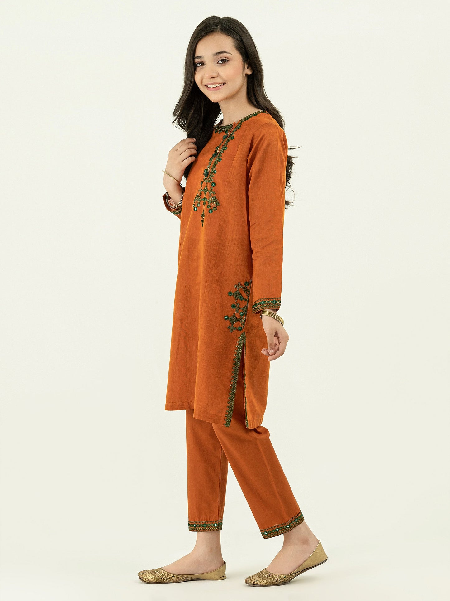 2 Piece Net Suit-Embellished (Pret)