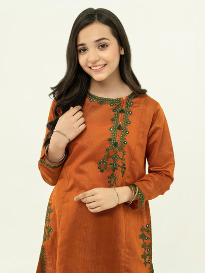 2 Piece Net Suit-Embellished (Pret)