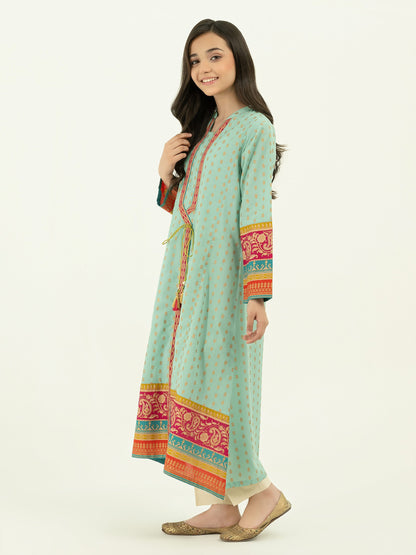 Lawn Shirt- Gold Paste Print